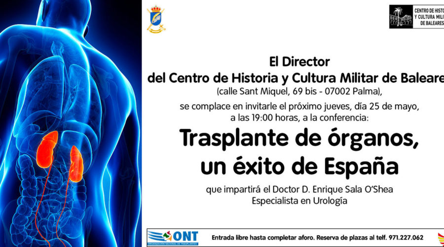 Conferencia “Trasplante de órganos, un éxito de España”